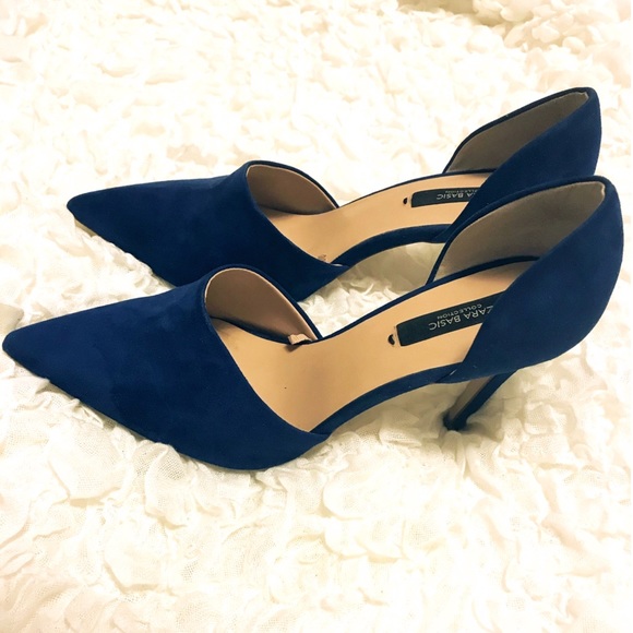 Zara Basic Royal Blue Heels - Picture 3 of 6